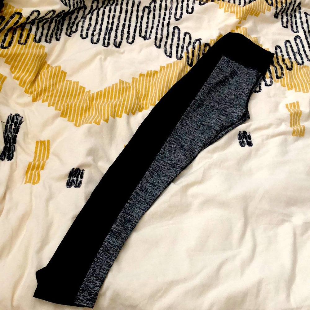 Full pant grey and black leggings